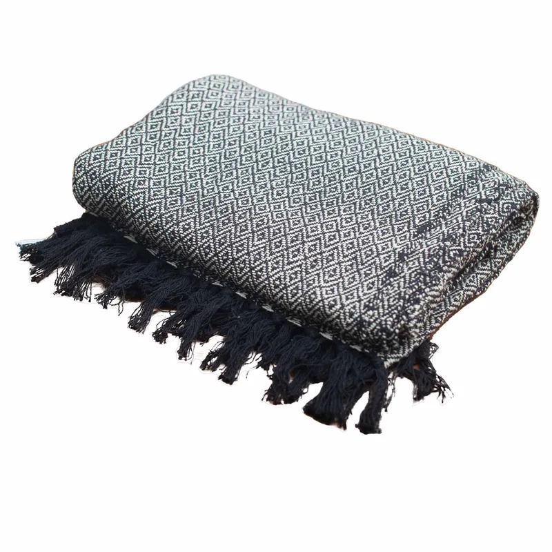Boho Comfort Throws Charcoal — foto 3