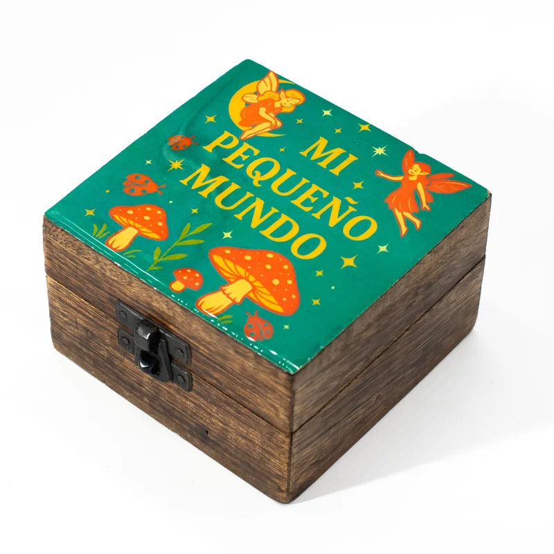 Small Enamelled Scatola - Mi Pequeno Mundo