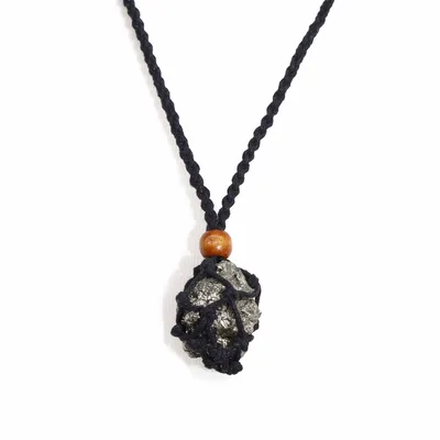 Crystal Gemstone Necklace Cord 45cm/18inch - Nero — foto 5
