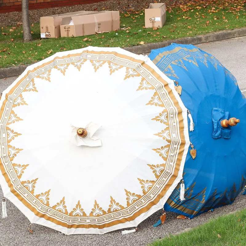 Bali Patio Parasol - Canvas - Naturale Decor - 1.5m — foto 4