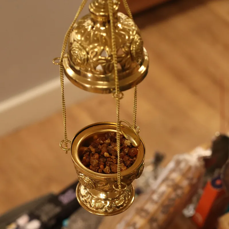 Hanging Brass Incenso Bruciatore — foto 1