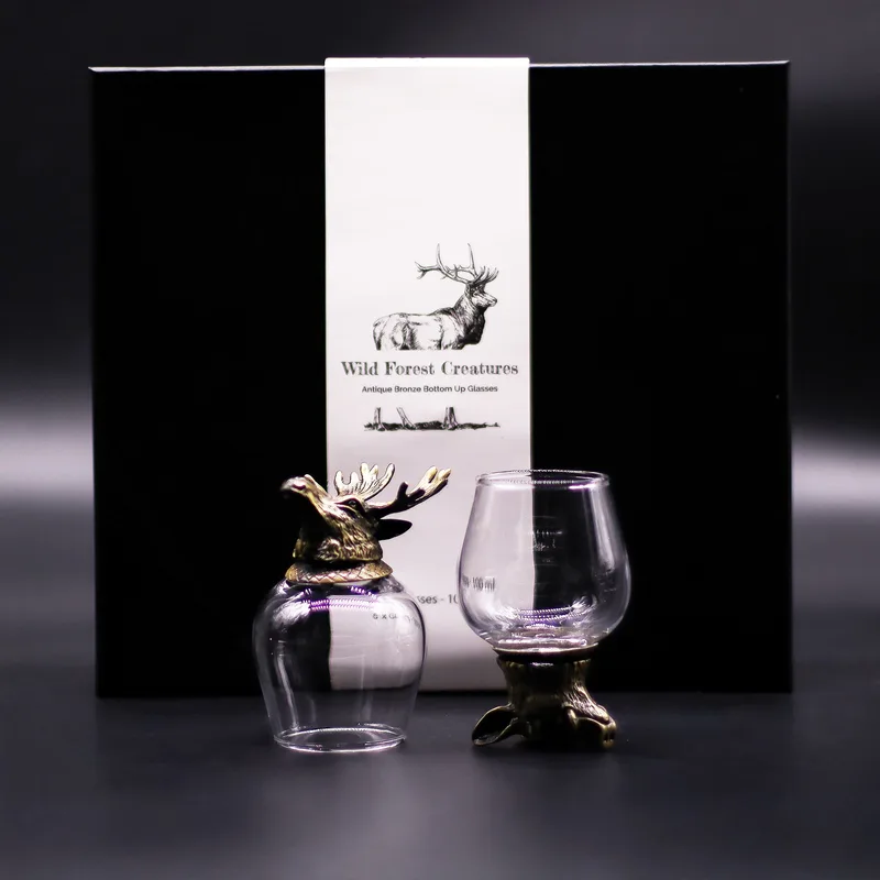 Gift Set of 6 Glasses (100ml) - Mystical Creatures - Antique Bronze — foto 1
