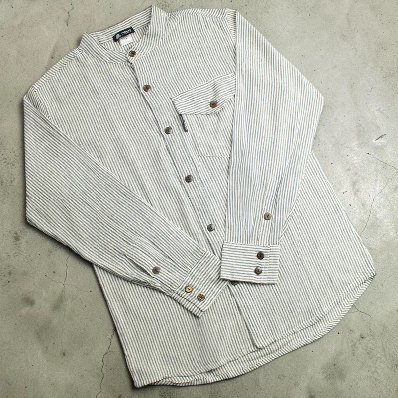 Nomad Sari Grandad Shirt Grey Stone Medium — foto 1