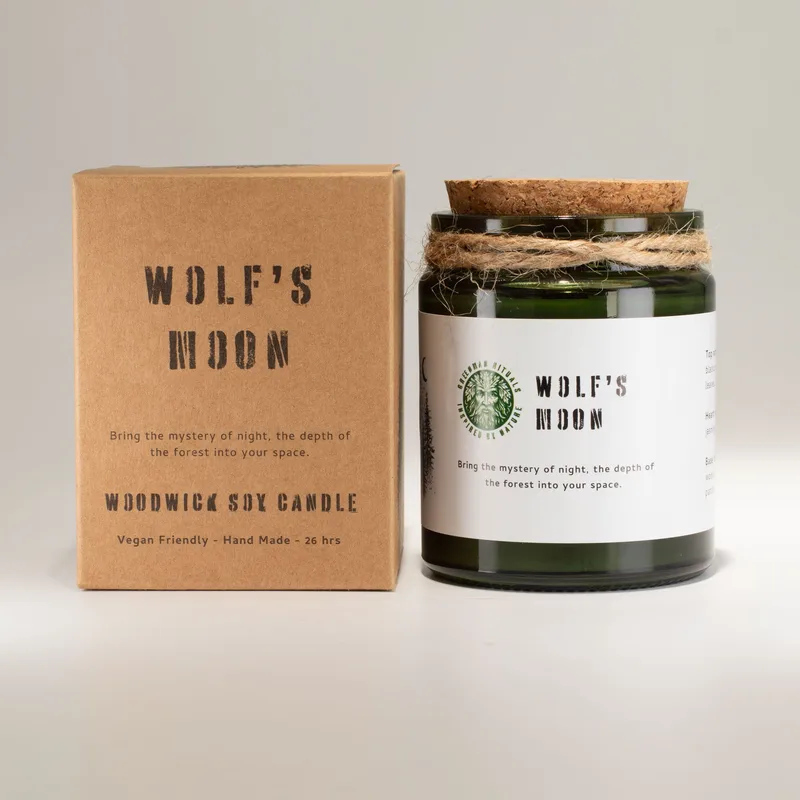Greenman Woodwick Soy Candela Wolf's Moon — foto 1