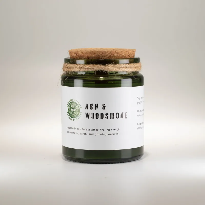 Greenman Woodwick Soy Candela Ash & Woodsmoke — foto 2