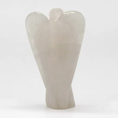 Hand Carved Gemstone Angel - Rock Quartz — foto 2