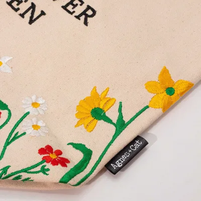 Agnes + Cat Wildflower Garden Tote Bag Red Fiori — foto 2