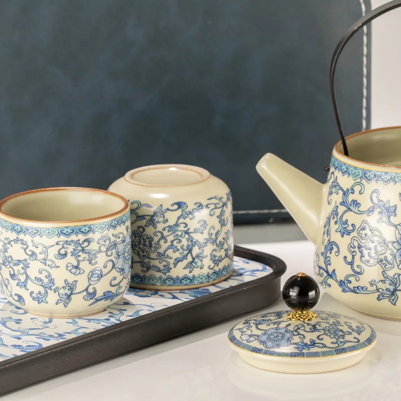 Travel Teapot Set & Two Cups - China Ru Blu — foto 4