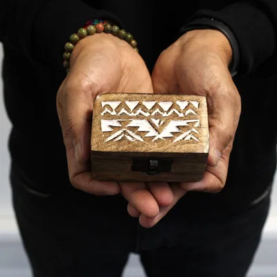 Bianco Washed Wooden Scatola - Pill Scatola Slavic Design — foto 4