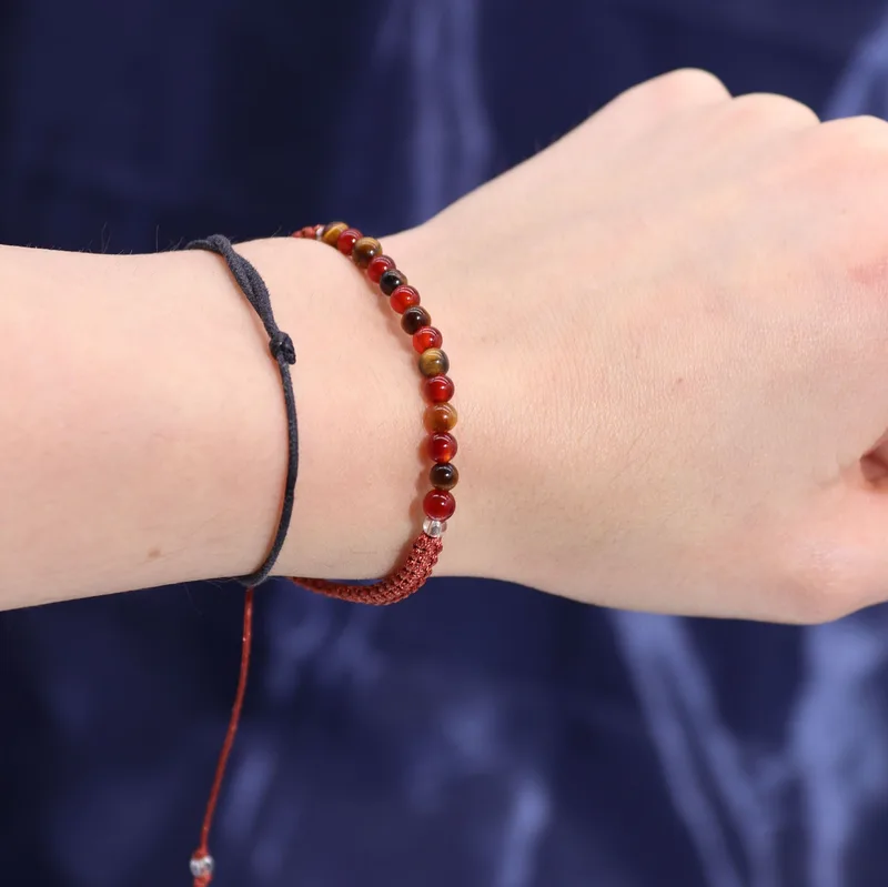 Zodiac Crystal Candela with Gemstone Bracelet Leo