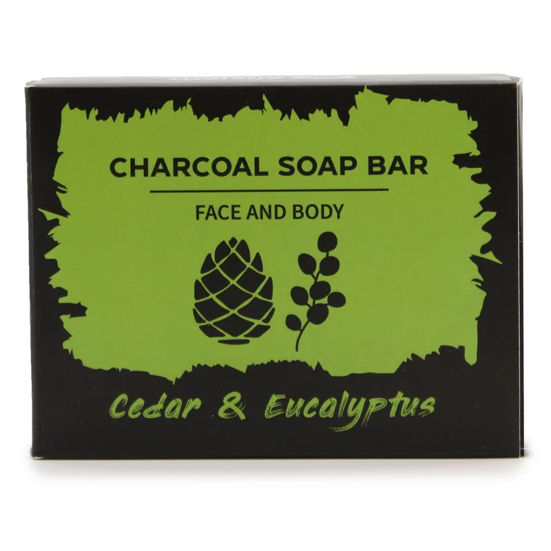 Charcoal Sapone 85g - Eucalipto & Cedarwood