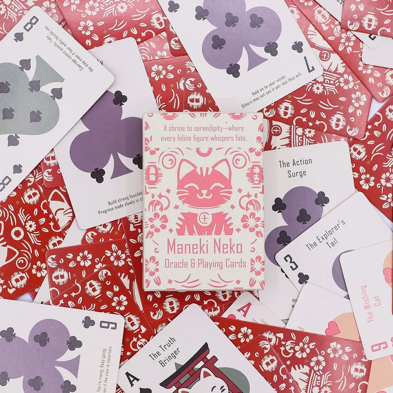 Fortune Cats Playing & Oracle Cards- Maneki Neko Deck — foto 6