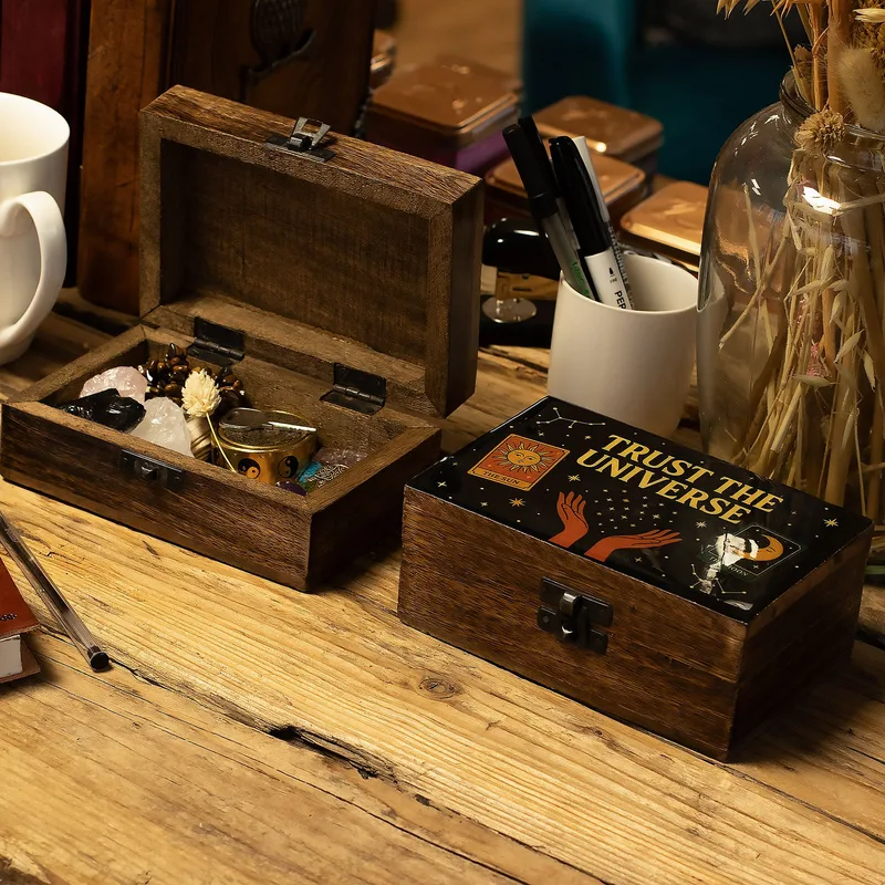 Medium Enamelled Scatola Trust the Universe — foto 4
