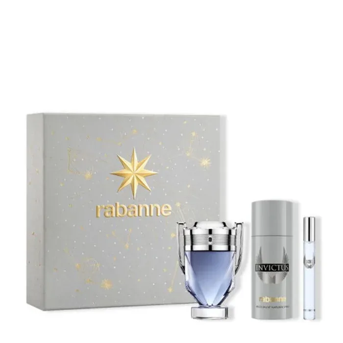 Rabanne Invictus Eau De Toilette Spray 100ml Set 3 Parti