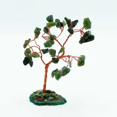 Gemstone Albero - Verde Aventurine on Verde Agate Base (35 stones) — foto 2