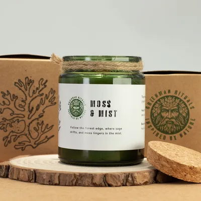 Greenman Woodwick Soy Candela Moss & Mist — foto 4