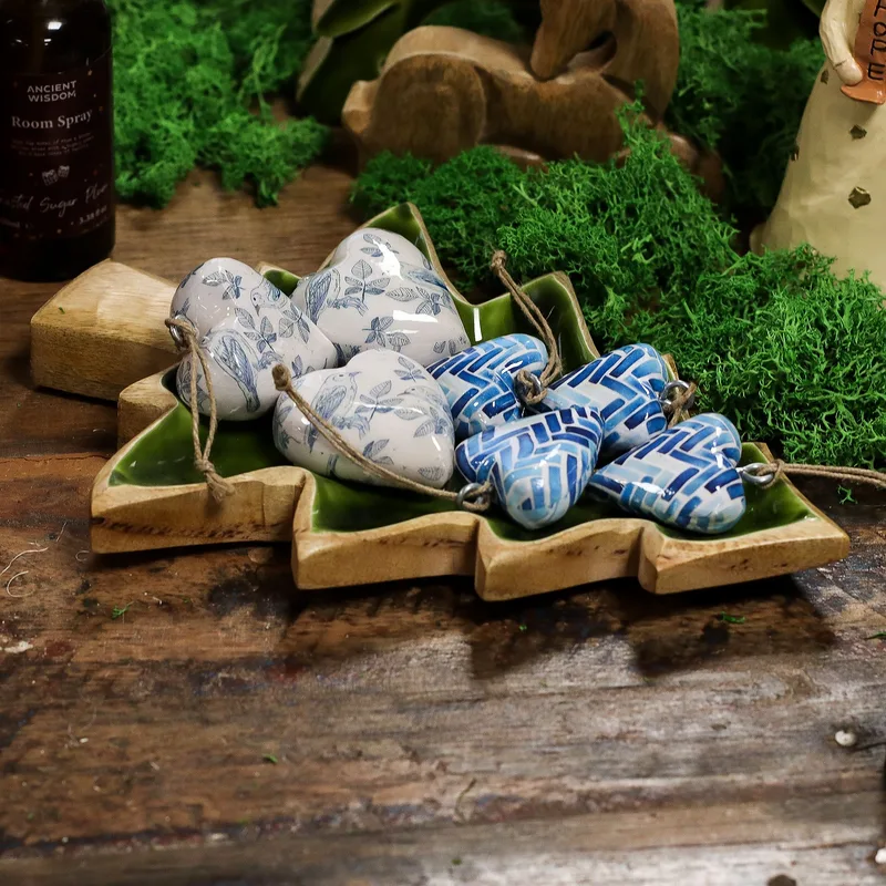 Lost in the Forrest Enamel Albero Wooden Bowl 25x19cm — foto 6
