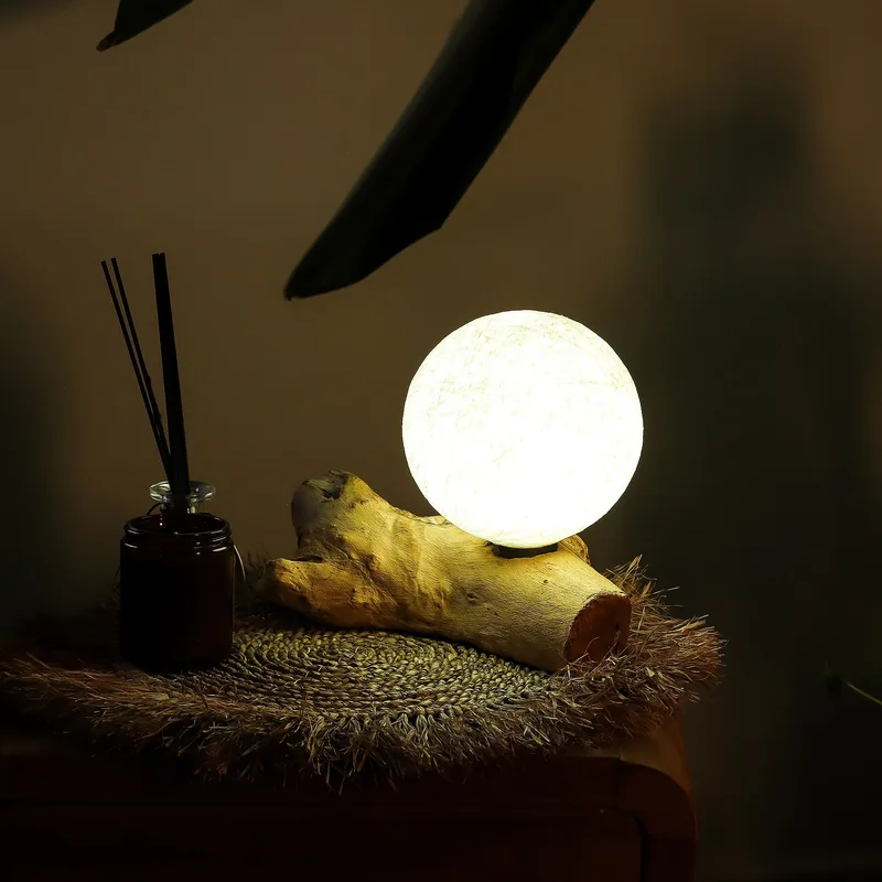 DriftGlow Lamp Cotton Luna Ivory Shade — foto 5