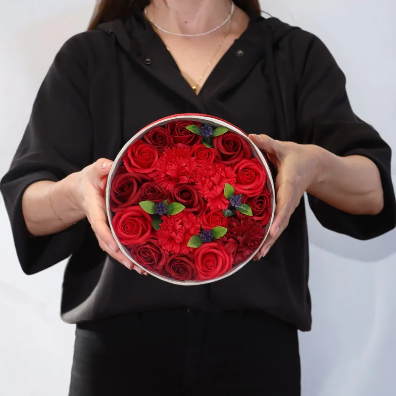 Round Scatola Classic Red Roses — foto 1