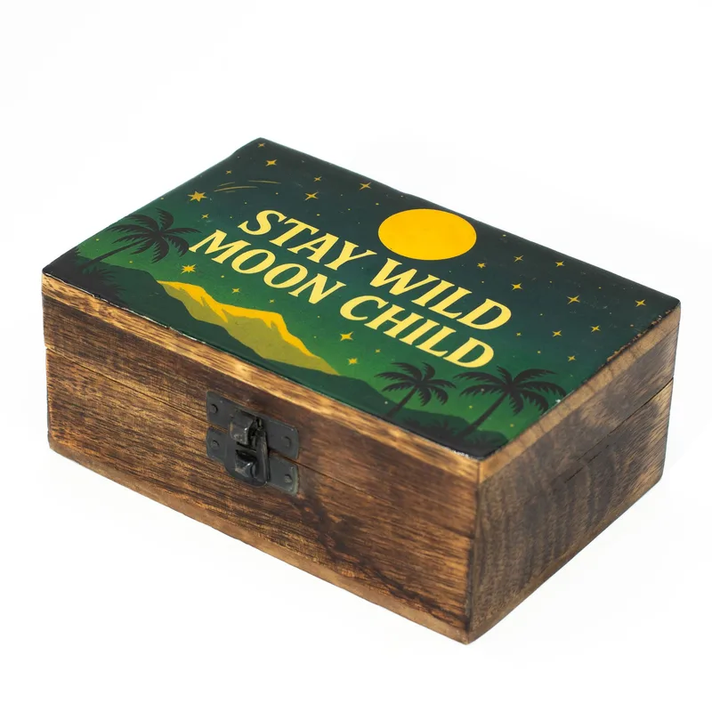 Medium Enamelled Scatola Stay Selvatico Moon Child — foto 1