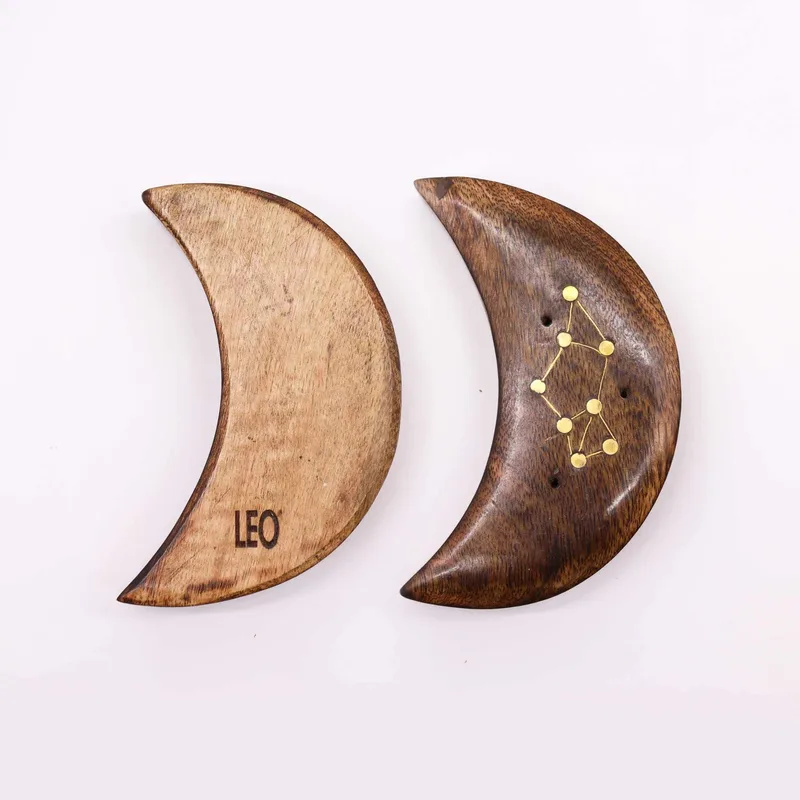 Engraved and Brass Zodiac Sign Incenso Burners Moon — foto 4