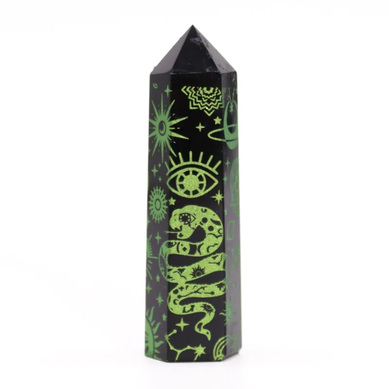 Nero Obsidian Points Mystic Story Forest Verde — foto 4