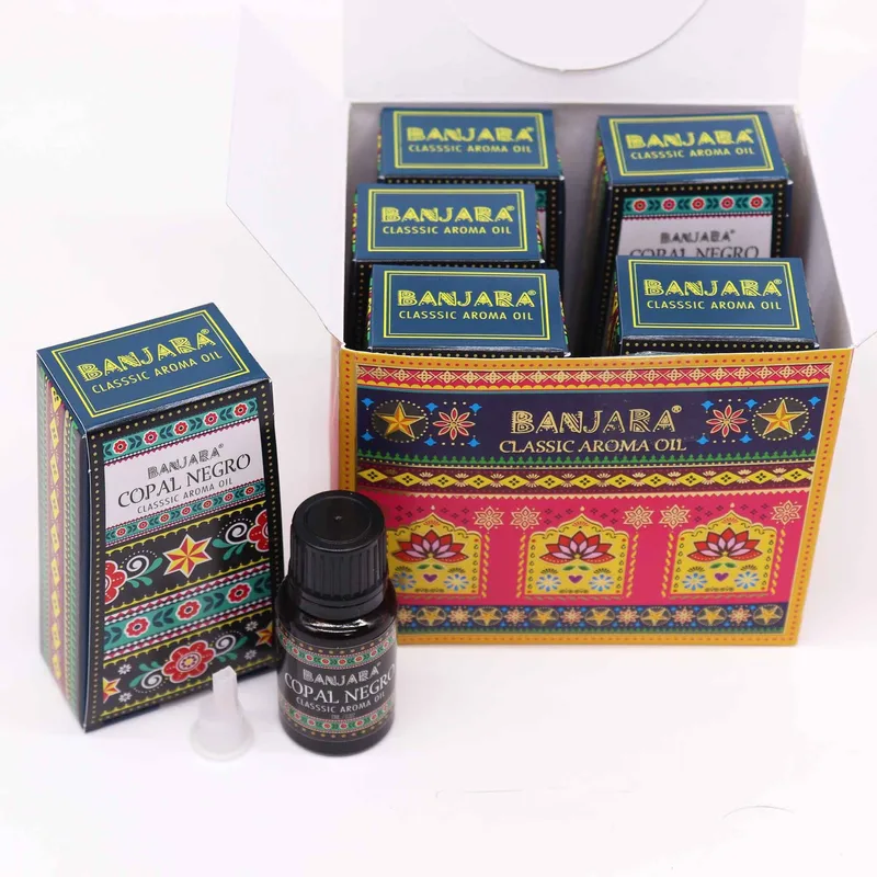 Banjara Indian Profumo Olio 10ml - Copal Negro