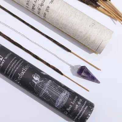 Ancient Witch Spell Incenso - Seduction - Amethyst Pendulum — foto 3