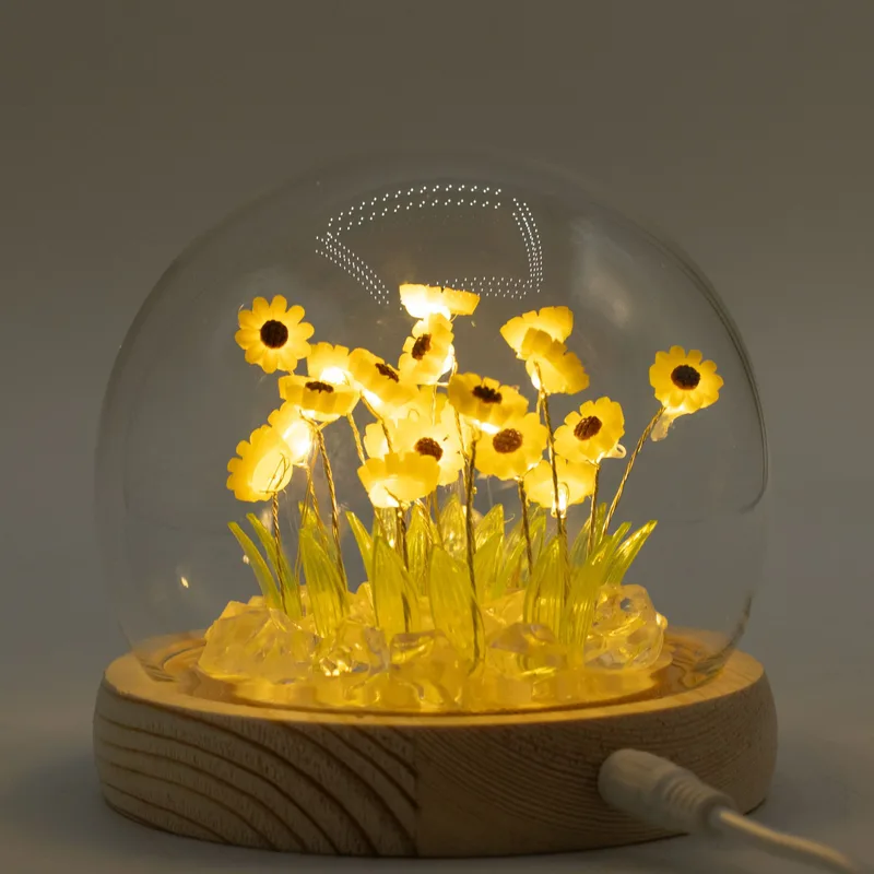 Floral Glow Garden Dome 20 Sunflower LED USB — foto 5