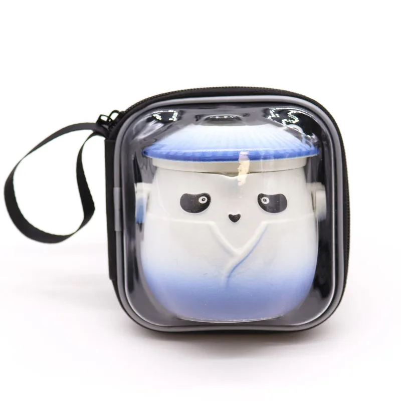 Panda Teapot Set & Three Cups Sky Blu — foto 1