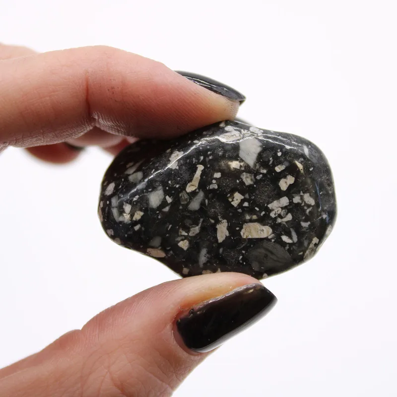 Bag of 12 Medium African Tumble Stones - Guinea Fowl Bag of 12 Medium — foto 1