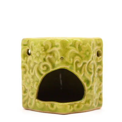 Classic Small Square Floral Olio Burners (aast) — foto 4