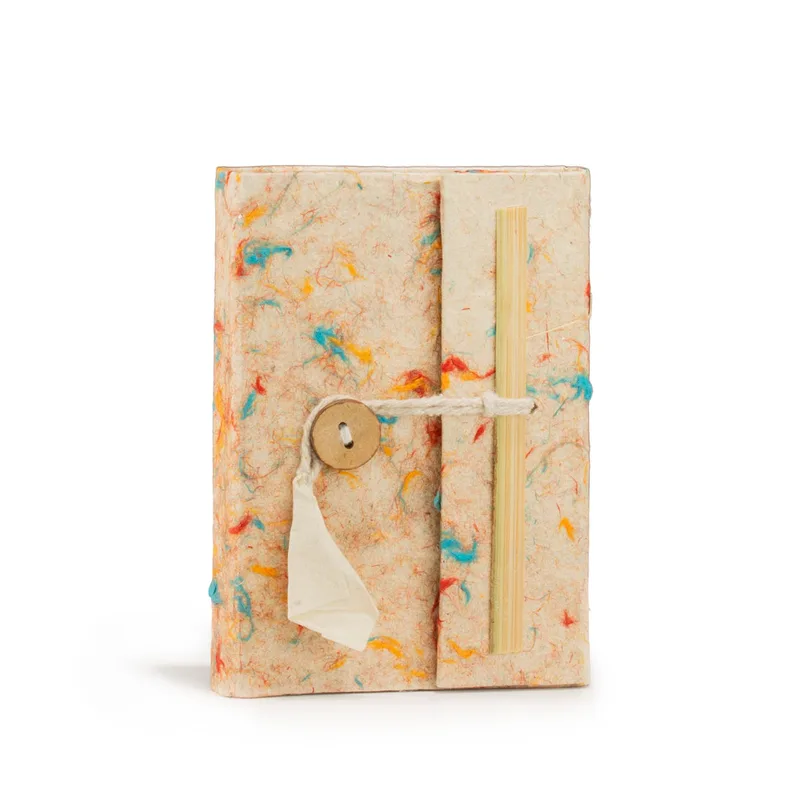 Mini Lokta Mixed Colour Cotton Notebook Lrg (12x8cm) 40 leafs — foto 2