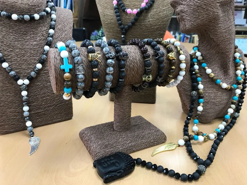 Angel Wing / Nero Agate - Gemstone Bracelet — foto 3