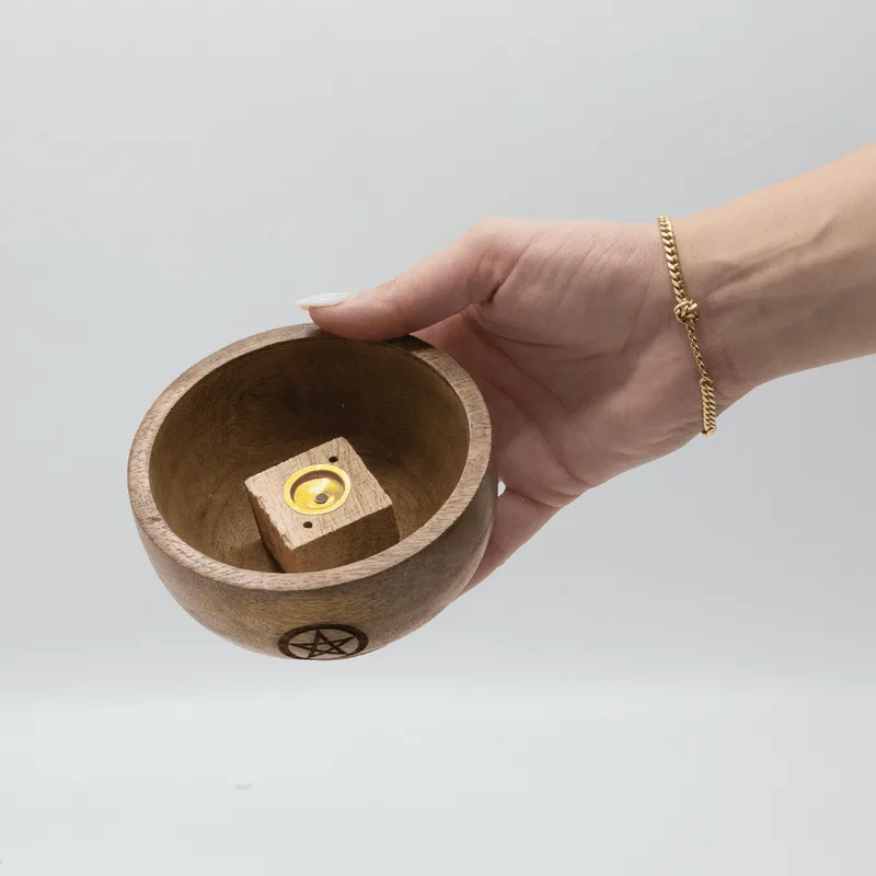 Small Ritual Bowl Incenso Cone Porta 11x6.cm - — foto 6