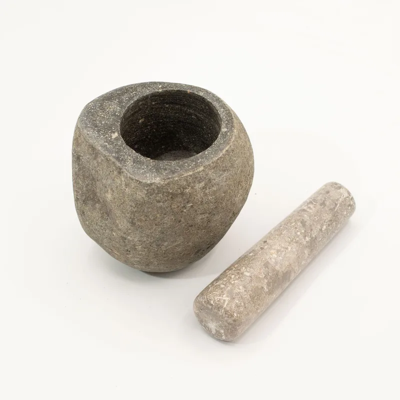 Naturale Riverstone Decorative Pestle & Motar -Medium