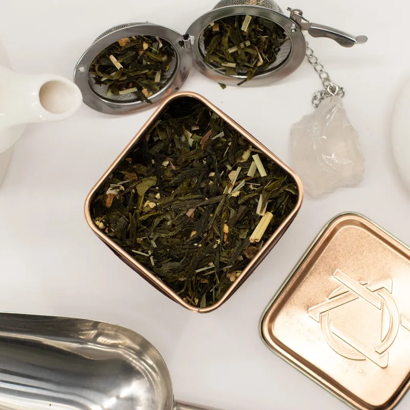50g Tè Verde Classico Ecologico alla Menta e Limone e Zenzero — foto 5