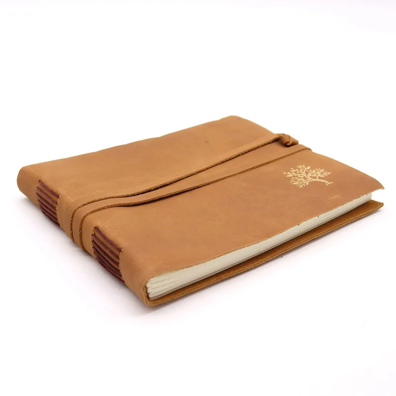Leather Sketchbook Golden Albero 144 pages 18x23cm — foto 3