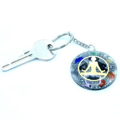 Orgonite Power Keyring Buddha Seven Chakra — foto 1