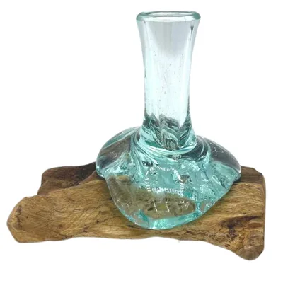 Molton Glass Small Fiore Vase on Legno — foto 2