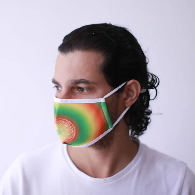 Reusable Fashion Viso Covering - Fiore di Vita (Adult)