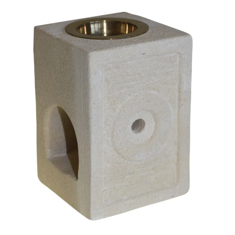Stone Olio Bruciatore Square Moorish