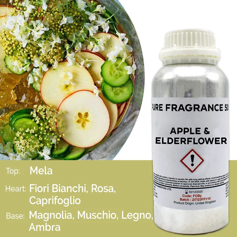 Apple & Elderflower Puro Profumo Olio 500ml — foto 2