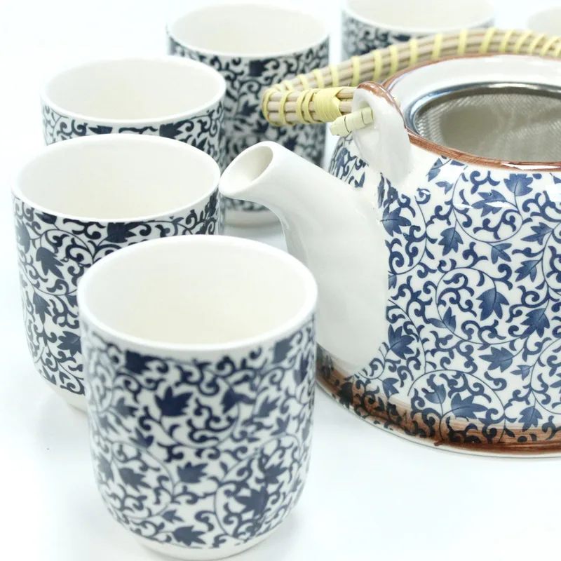 Herbal Teapot Set Blu Pattern — foto 6
