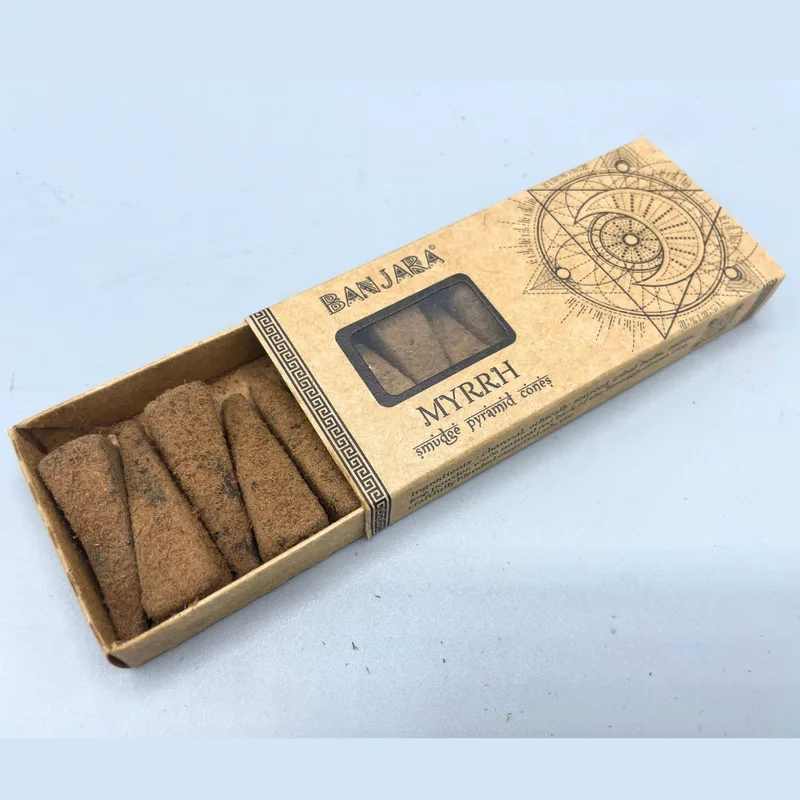 Banjara Smudge Pyramid Cones Myrrh — foto 6