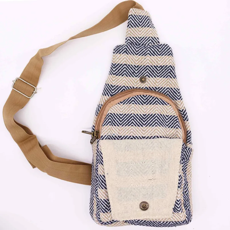 Corpo Cross Bag Naturale Cotton Tan & Navy — foto 3