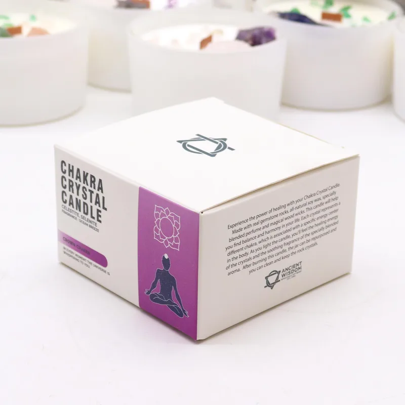 Chakra Crystal Candele - Crown Chakra — foto 3