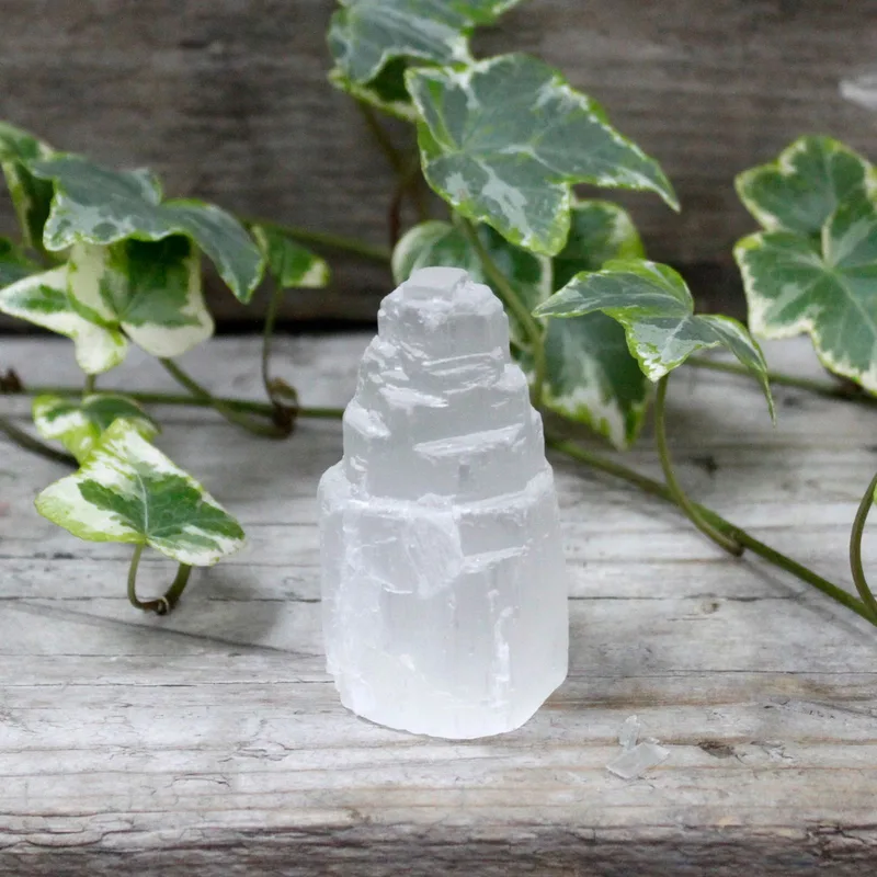 Naturale Selenite Tower - 5 cm