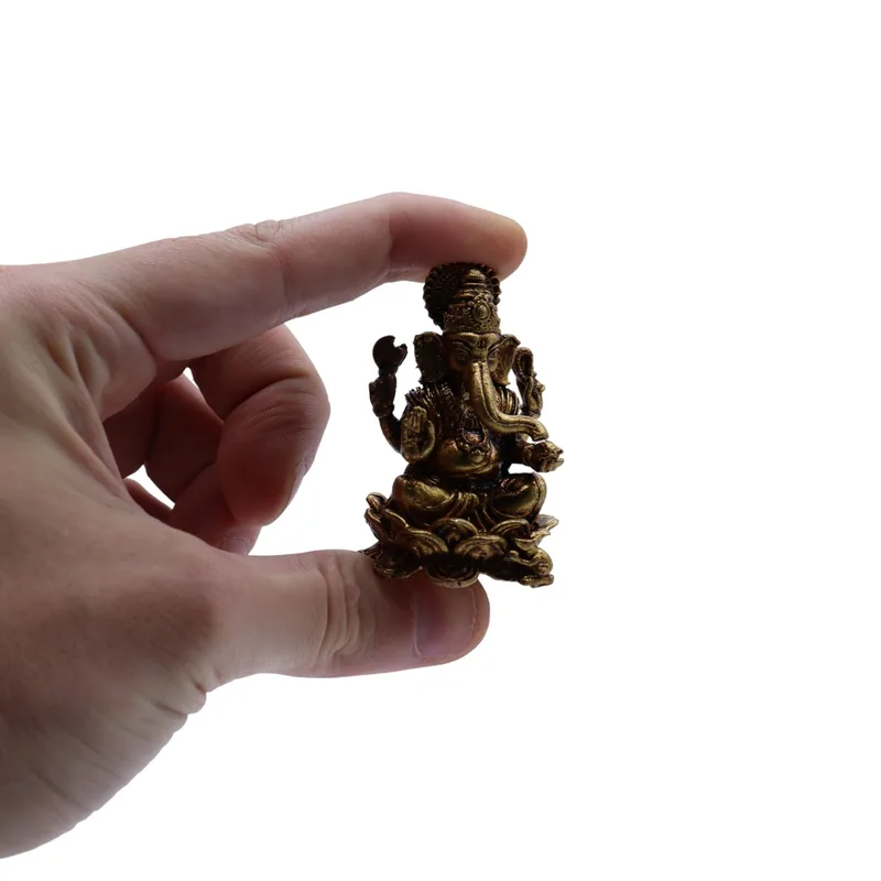 Brass Miniature Gods Ganesha 49mm — foto 5