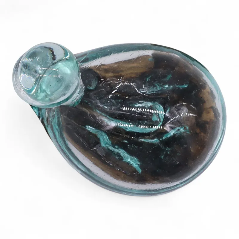 Molten Glass Duck Decanter on Legno with Stopper 19cm — foto 5